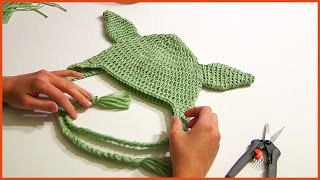 Crochet Tutorial Yoda Hat from Star Wars [upl. by Noirret]