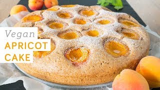 Vegan apricot cake  super easy and perfect for summer [upl. by Anivlis268]