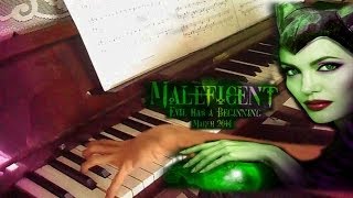 Once Upon A DreamLana Del Rey Maleficent Movie Ending Theme Soundtrack Piano Cover  Music Sheet [upl. by Eseuqram]