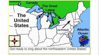 The Northeastern US Geography Song amp Video Rocking the World [upl. by Elburt]