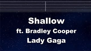 Practice Karaoke♬ Shallow  Lady Gaga Bradley Cooper 【No Guide Melody】 Instrumental Lyric BGM [upl. by Harbed]