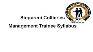 Singareni Collieries Management Trainee Syllabus VidyaTv3 sccl singareni [upl. by Omrelliug]