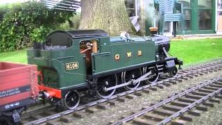 Gauge 1 Live Steam GWR 61XX doing goods duties [upl. by Keppel]