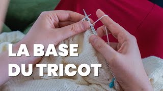 La maille endroit au tricot  2 techniques simples pour les débutants [upl. by Adamec]