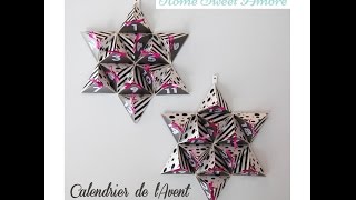 DIY Calendrier de lAvent facile et étoilé  tutoriel [upl. by Raddie]