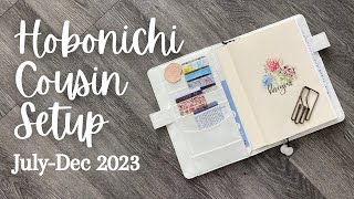 HOBONICHI COUSIN AVEC SETUP  July  Dec 2023 [upl. by Alroy]