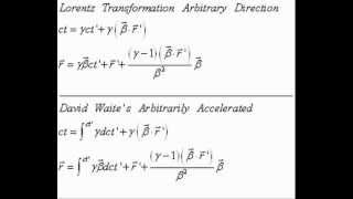 Lorentz Transformation Arbitrary Direction [upl. by Pasia]