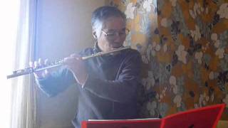 フルート練習 「シチリアーノ バッハ」 Flute Siciliana JSBach [upl. by Ailhat551]