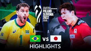 LEGENDARY MATCH  JAPAN vs BRAZIL  Mens Volleyball World Championship 2022 [upl. by Ellenor]