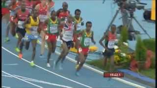 Mo Farah wins Gold in mens 10000 meter IAAF world championship in Moscow [upl. by Felton916]