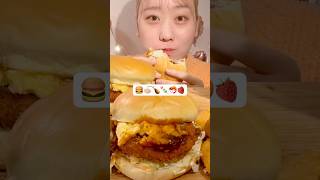 🍔🍜🍗🍡🦐🍓😋 MIYU ASMR asmr asmreating asmrfood mukbang miyuasmr [upl. by Huskey974]