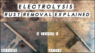 Removing Rust With Electrolysis Explained [upl. by Fi]