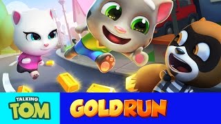 Talking Tom Gold Run – Friends vs the Robber Compilation [upl. by Ceevah10]