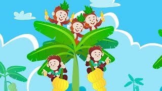 Five Little Monkeys  Nursery Rhymes For Kids  Baby Songs  Children Rhymes [upl. by Hildy480]