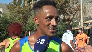 Campionato Italiano Maratonina 2019 Intervista Nekagenet Crippa [upl. by Llenyr]