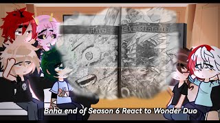 Bnha end of Season 6 React to Wonder Duo  spoilers manga  Bakudeku  BNHAUA [upl. by Ahrat]