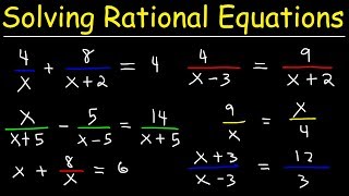 Solving Rational Equations [upl. by Burgener95]