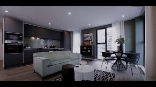 High Definition  video tour of 1 2 and 3 bedroom homes in MediaCity Salford Quays Manchester [upl. by Ahsinwad]