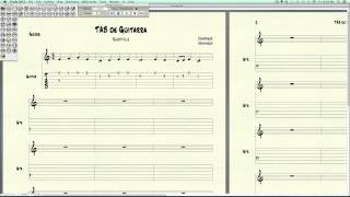 Crear Y Editar TAB de Guitarra en Finale 2012  Jorge Silvestrini [upl. by Ahsitak669]