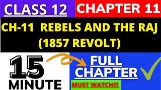 Rebels and the Raj  Class 12 History Chapter11  Revolt of 1857  successmindsetbymridula [upl. by Nnairb]