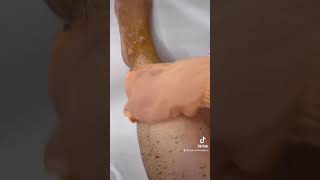 How to treat dry skin on legs at home Exfoliate skin Silk Exfoliator shorts [upl. by Wolbrom]