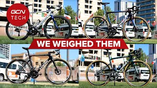 Which World Tour Team Has The LIGHTEST Bike [upl. by Ahtamas]