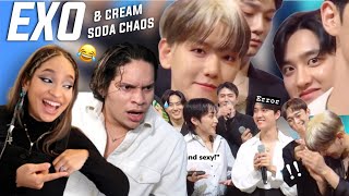 Chaotic EXO is back Waleska amp Efra react to EXO Funny Moments 2023  Cream soda era [upl. by Rowen]