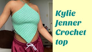 Kylie Jenner Crochet Top Tutorial [upl. by Ajnos]