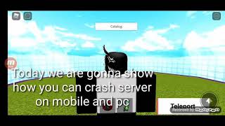 How to crash server Catalog Heaven Mobile and PC [upl. by Ylil170]