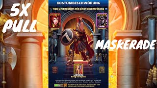 5x KOSTÜM BESCHWÖRUNG Maskerade  Empires And Puzzles  5x COSTUME SUMMON  PULL Masquerade [upl. by Yentterb]