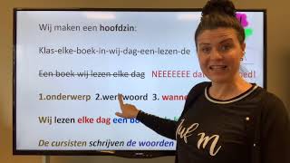 NT2 38 hoe maak ik een goede zinOnderwerp werkwoord Grammatica TC 313 Nederlands leren learndutch [upl. by Eiramnna]