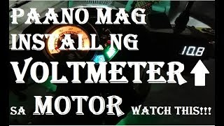 HOW TO INSTALL VOLTMETER IN MOTORCYCLE SUZUKI SMASH 115 [upl. by Neelcaj]