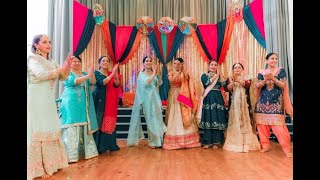 GIDHA amp BOLIYAN PERFORMANCE AT SANGEET  AMAN amp SIMAR 2022  ADELAIDE AUSTRALIA [upl. by Ivens]