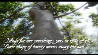 A Thing Of Beauty Is A Joy Forever by John Keats Poem Video Presentation by Dhanush Nayanar  2012 [upl. by Odlanyer]