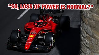 Charles Leclerc’s sarcastic Team Radio after FP2 engine issues in Baku [upl. by Fritzsche385]