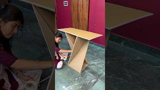 Creative Cardboard Table Craft Idea short reel youtubeshort diycrafts viral trending [upl. by Granville]