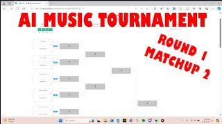 Round 1 Matchup 2  AI Music Viewer Voted Tournament [upl. by Normalie388]