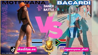 Bacardi Dance vs Traditional Motswana Dance  South Africa vs Botswana Dance Battle [upl. by Eisnyl]