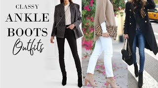 Ankle Boot Outfits  Fashion Over 40 [upl. by Denice]