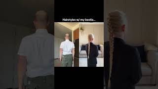 CUTESY HAIRSTYLES 🥰 hair hairstyle funny youtubeshorts shorts bald [upl. by Eessac]