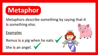 What is a METAPHOR 😇 Learn with Examples [upl. by Reginnej]