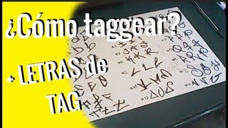 ¿CÓMO TAGGEAR en GRAFFITI  LETRAS para TAGS TUTORIAL FÁCIL  Carkajack [upl. by Nomead]