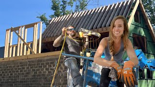 Building on Concrete Block Walls  Complete Subfloor  Framing [upl. by Bruner]