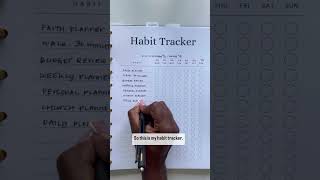 Use a Habit Tracker in your planner planwithme lifeorganization [upl. by Iver]