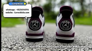 AIR JORDAN 4 quotPSGquot quotPARIS SAINTGERMAINquot REVIEW From Correctkickz jordan4 sneakerhead [upl. by Ilojna930]