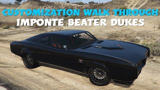 IMPONTE BEATER DUKES customization  GTA ONLINE [upl. by Ribal]