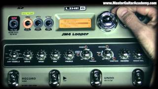 Line 6 JM4 Looper Time Stretching amp Tempo Change [upl. by Colyer252]