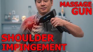 How To Use A Massage Gun For SHOULDER PAIN  Physical Therapist Teaches [upl. by Rankin159]