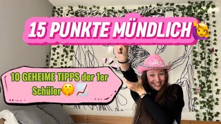 15 PUNKTE MÜNDLICH 10 geheime Hacks📈👩‍🎓 [upl. by Ennagroeg]