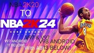 NBA 2K20 TO NBA 2K24 ROSTER WITH ANKLE BREAKER  V98 amp V97 HIGH GRAPHICS NO ONLINE PASSWORD 🔑 [upl. by Tyre]